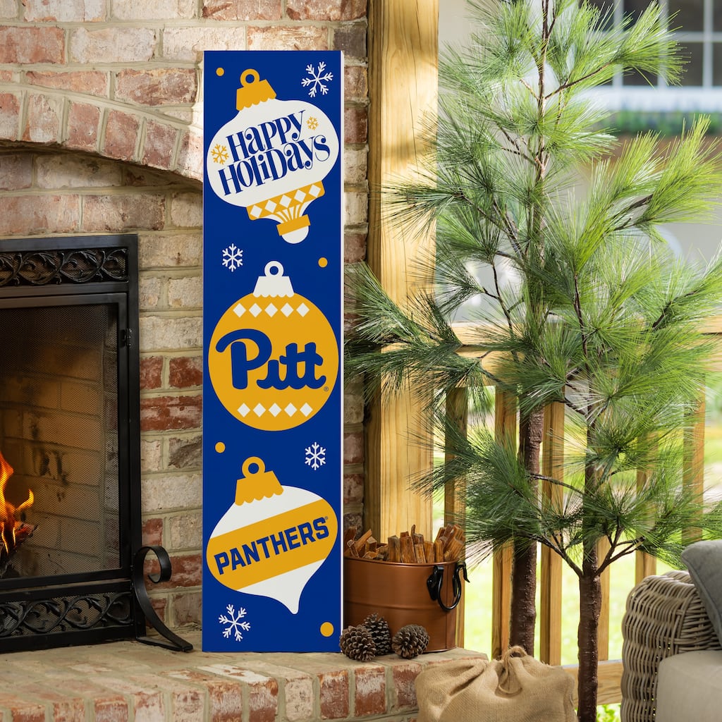47" Double Sided Seasonal Porch Leaner, University of Pittsburgh - 47" x 11.25"