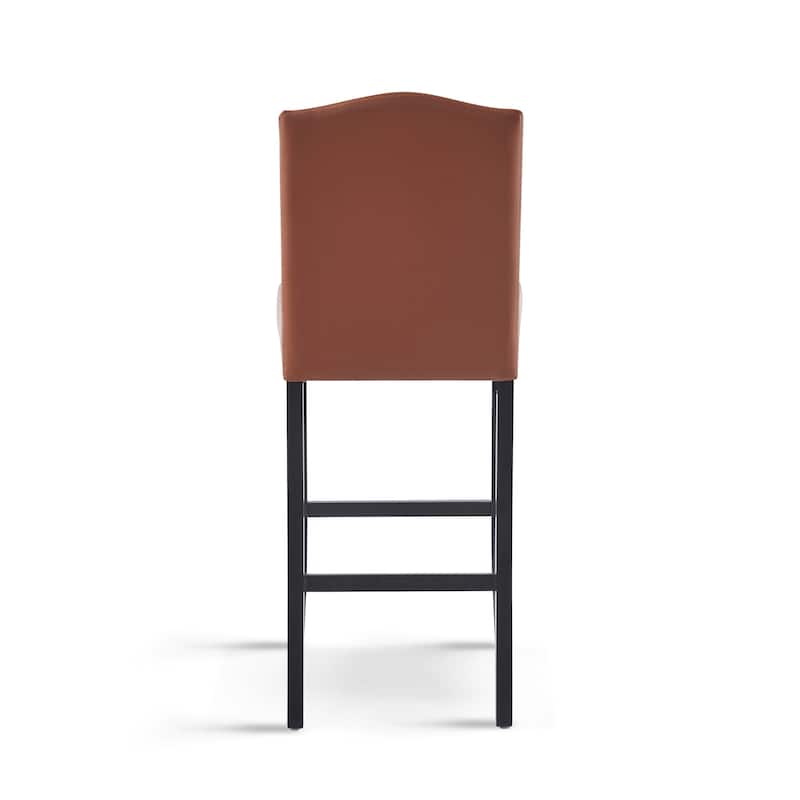 Upholstered Counter Stool Side Dining Chair Set of 2