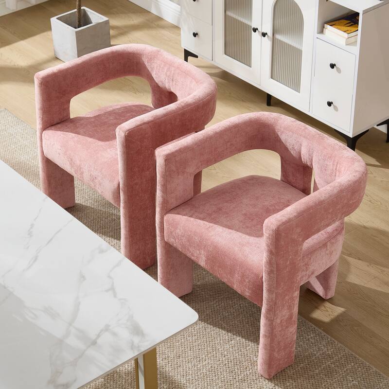 Comfortable Fabric Upholstered Dining Chair Set for Various Spaces