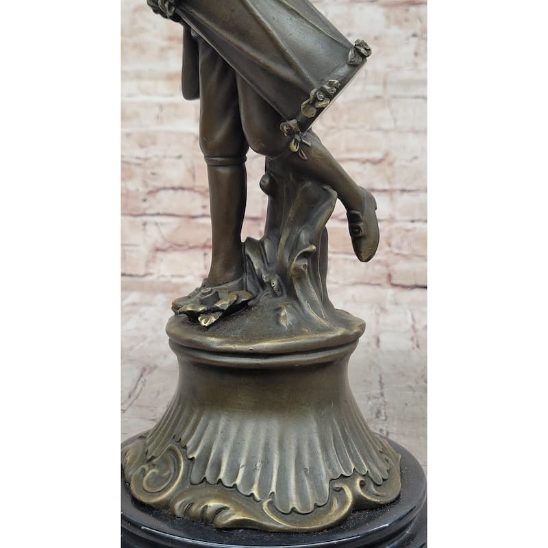 American Revolutionary War Drummer - Bronze Metal Figure Statue Sculpture Original Art By Milo