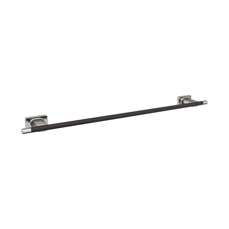 Amerock Esquire Towel Bar - 24" Center to Center - Brushed Nickel/Oil-Rubbed Bronze