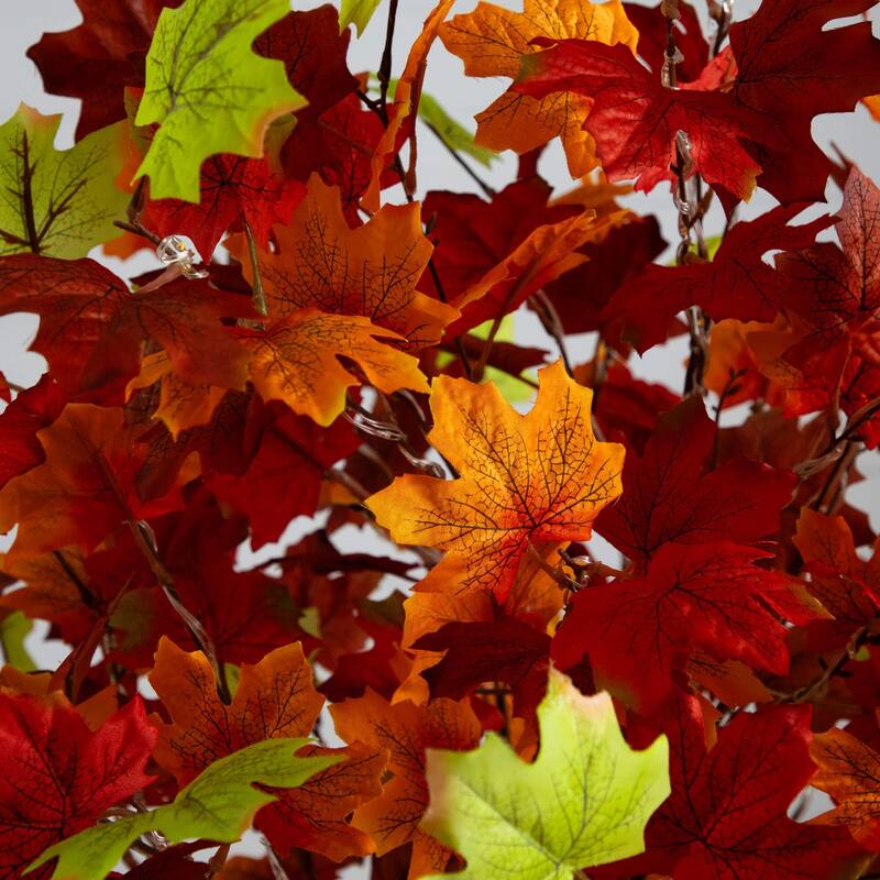 Pre-Lit Maple Artificial Fall Tree - 5' - Warm White LED Lights