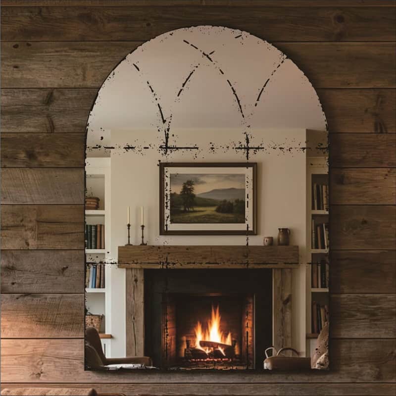 Semicircular Wall Mounted Mirror Versatile Home Decor Ideal