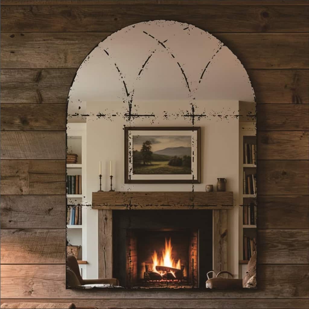 Semicircular Wall Mounted Mirror Versatile Home Decor Ideal