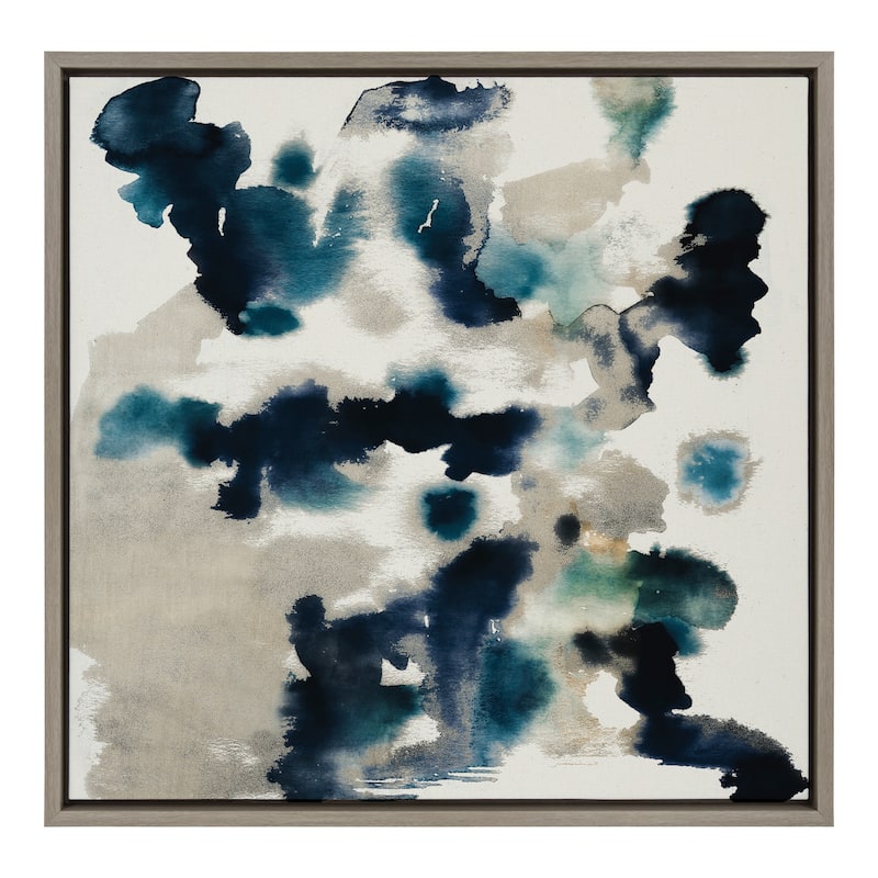 Kate and Laurel Sylvie Gilded Watercolor Frame Canvas by Amy Lighthall