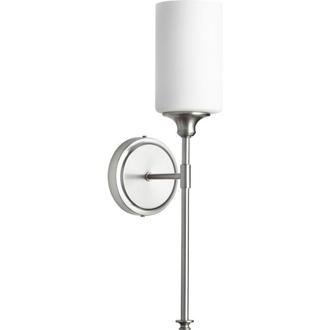 Quorum International Celeste Single Light 4-3/4" Wide Bathroom Sconce - Satin Nickel