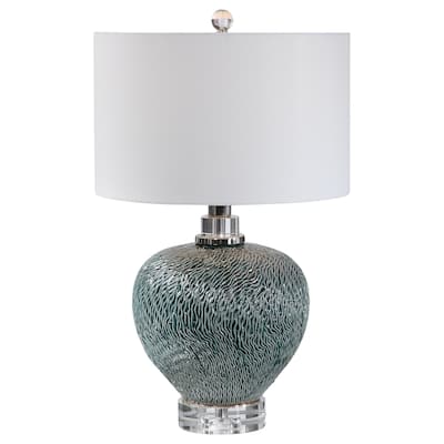 Uttermost Almera Dark Teal Table Lamp