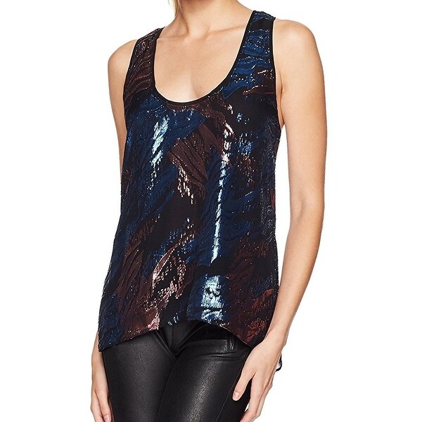 bcbg metallic top