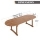 preview thumbnail 14 of 16, MAISON ARTS Acacia Wood Outdoor Dining Set, Expandable Table with Wicker Chairs, Farmhouse Patio Furniture