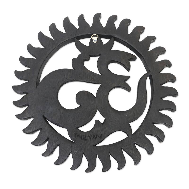 Novica Handmade Ongkare Wood Relief Panel