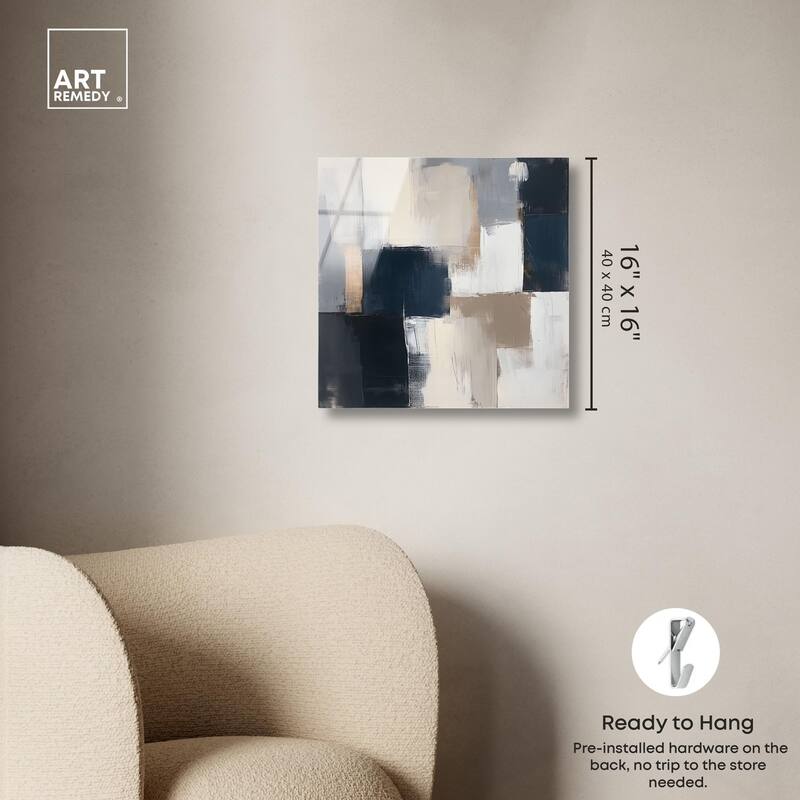 Blue Mood Depth III Acrylic by Art Remedy, Ready to Hang