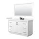 Option White, Black Trim, White Quartz Top