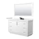 Option White, Black Trim, White Quartz Top
