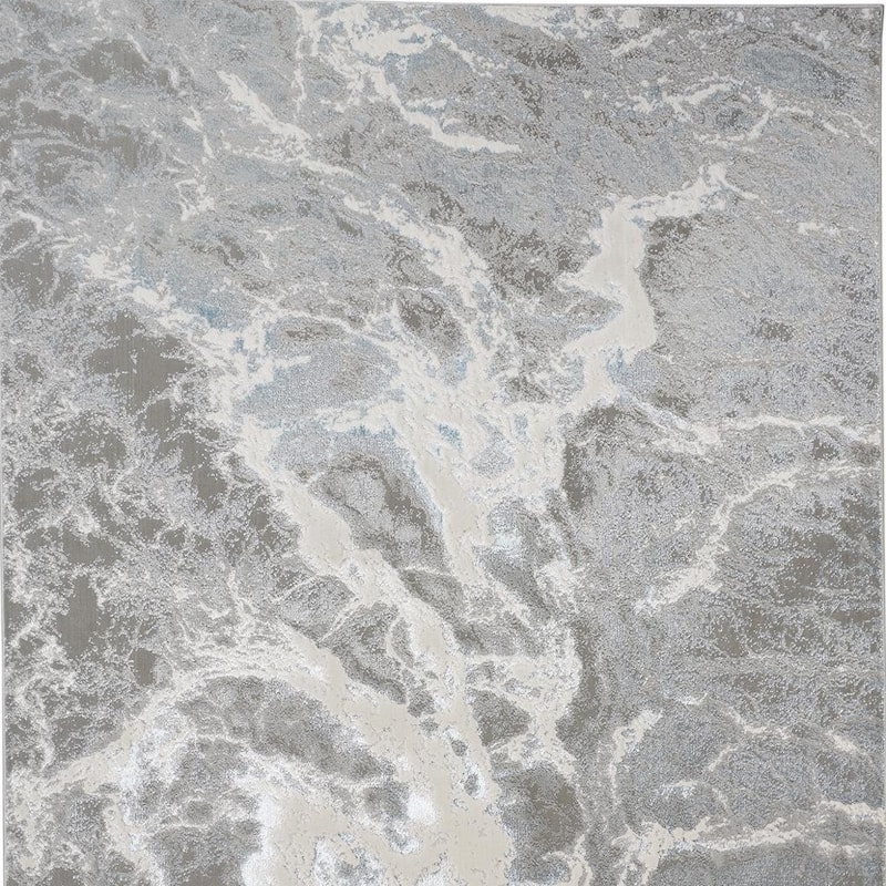 Susis Power Loomed Abstract Modern Stain Resistant Area Rug By HomeRoots - 34' X '20' X '0.39