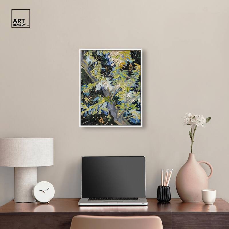 Blossoming Acacia Branches 1890 Canvas by Art Remedy