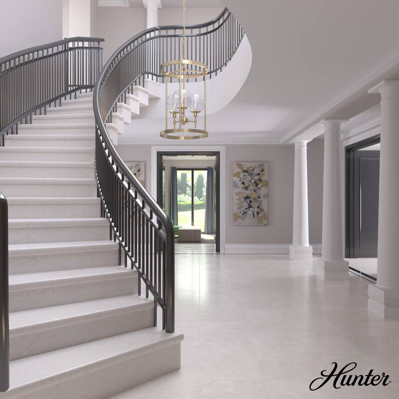 Hunter Xidane Lantern Pendant - Entry, Dining Room - Glam, Contemporary, Lantern