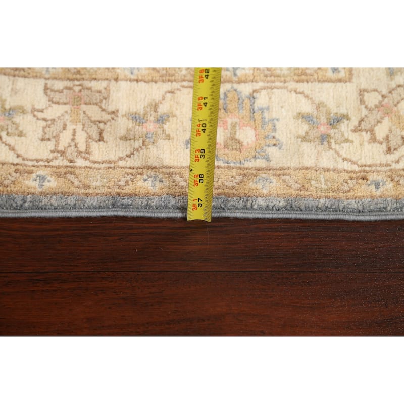 Vegetable Dye Floral Oriental Peshawar Chobi Runner Rug Hand-knotted - 2'8" x 9'8"