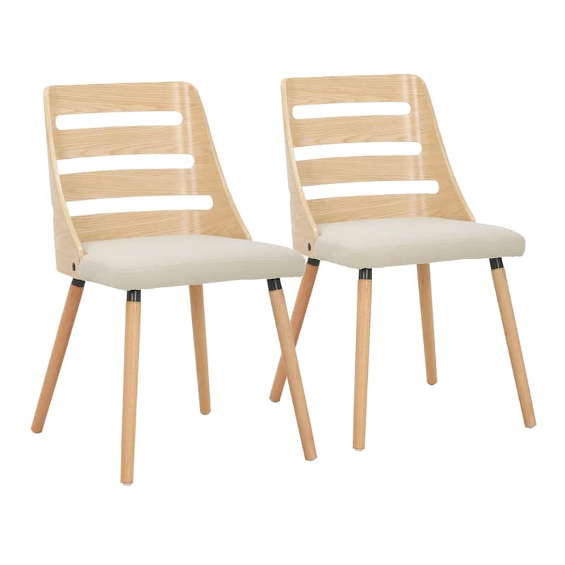Carson Carrington Oglala Dining/Accent Chair with Tapered Wood Legs (Set of 2)
