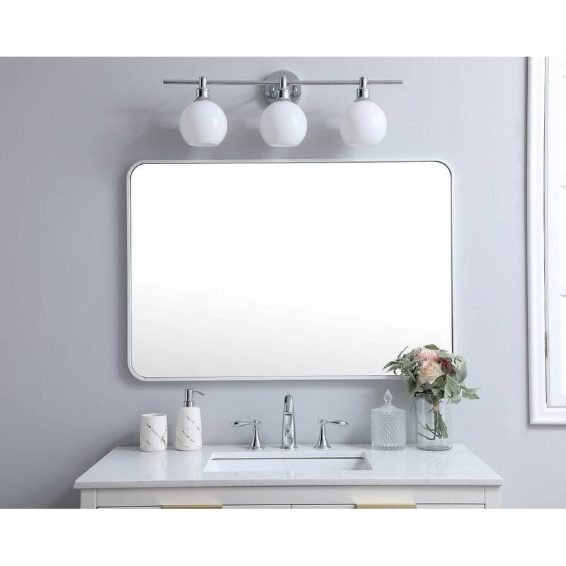 Elegant Lighting MR802740 Evermore 40" W x 27" H Contemporary