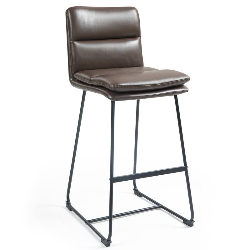 Set of 2 Aulani Upholstered Metal Frame Counter Stool