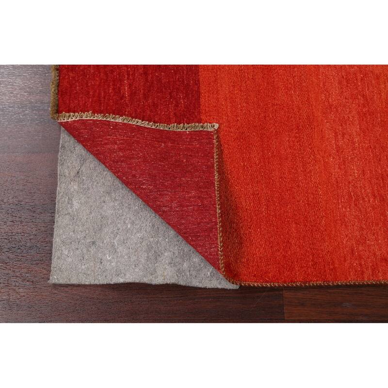 Contemporary Gabbeh Kashkoli Oriental Runner Rug Wool Hand-knotted - 3'2" x 15'6"