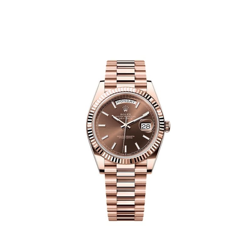 Rolex Pre-Owned Day-date Men's Watch - 40mm - Chocolate