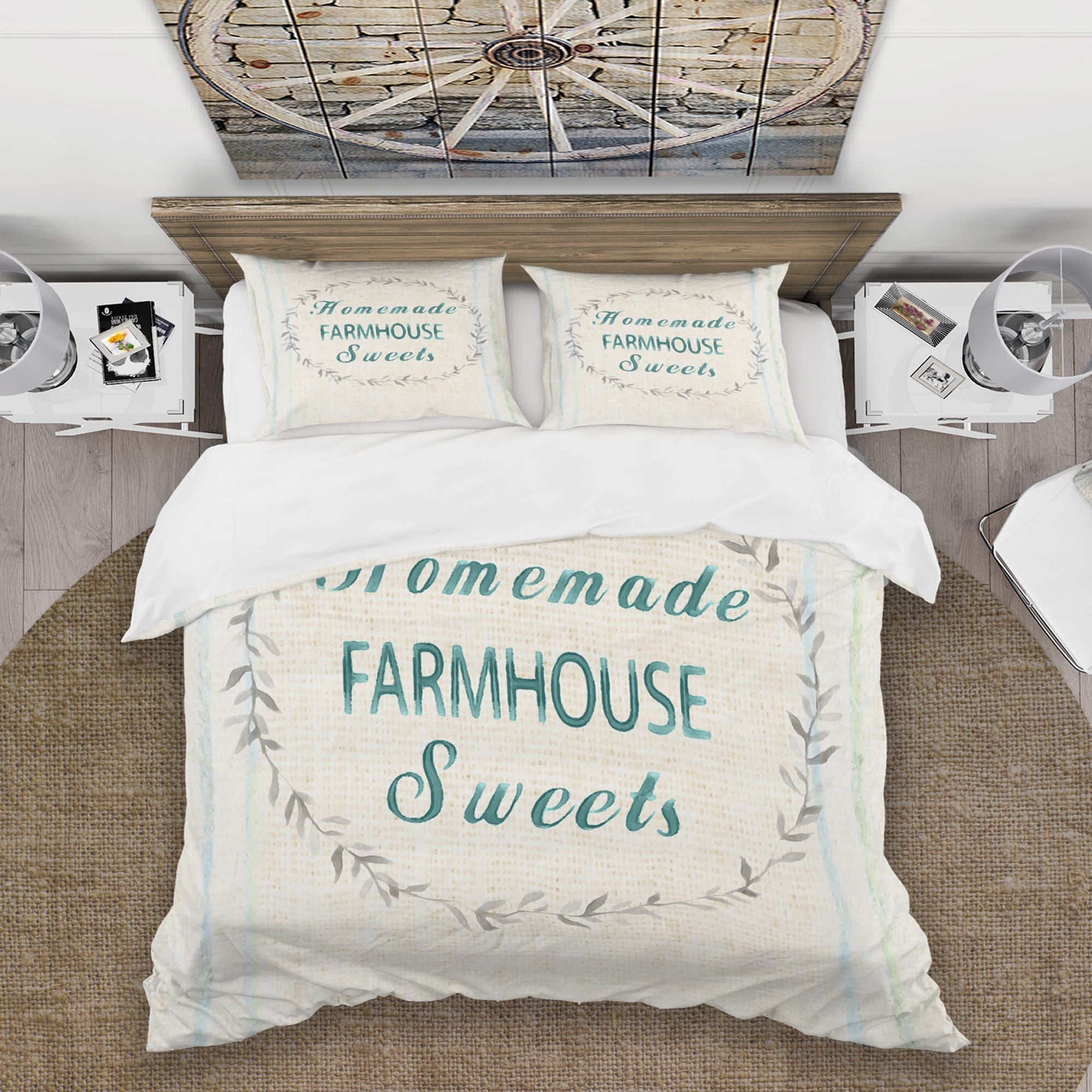Farmhouse Bedding Set Duvet Cover Shams