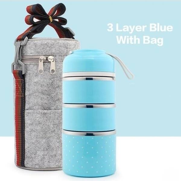 Shop Worthbuy Cute Japanese Lunch Box For Kids Portable Outdoor Stainless Steel Bento Box Leak Proof Food Container Kitchen Food Box Overstock 31833847