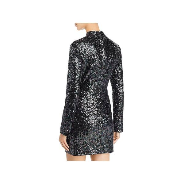 rachel zoe long sleeve dress Rachel Zoe's Gold Embellished Long Sleeve Gown
