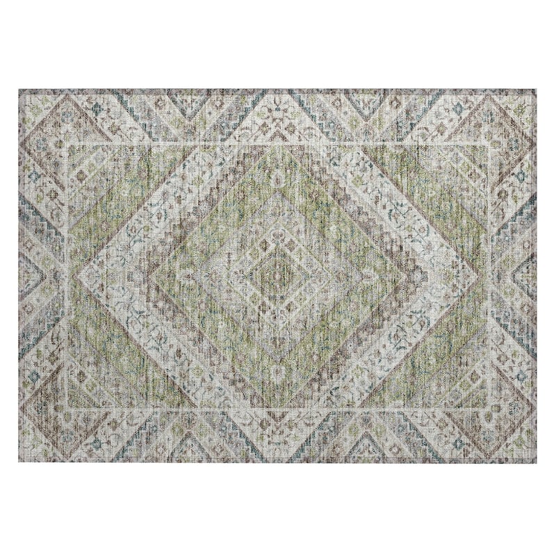 Machine Washable Indoor/Outdoor Traditional Ali Chantille Rug