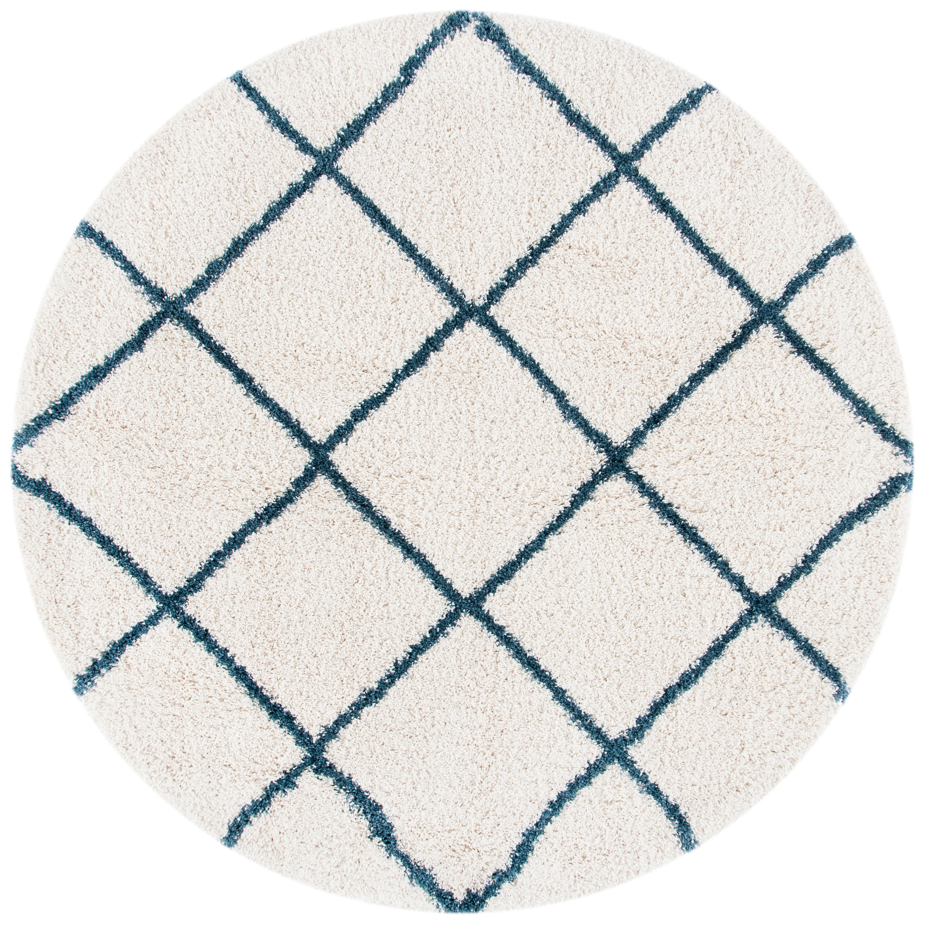 SAFAVIEH Hudson Shag Estella Diamond Trellis 2-inch Thick Rug