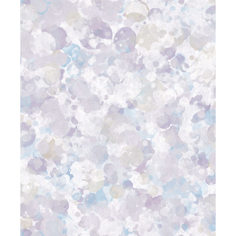 Galerie Wallcoverings Atmosphere Bubble Up Non-woven Matte Wallpaper Roll - 33 feet x 21 inches - Purple