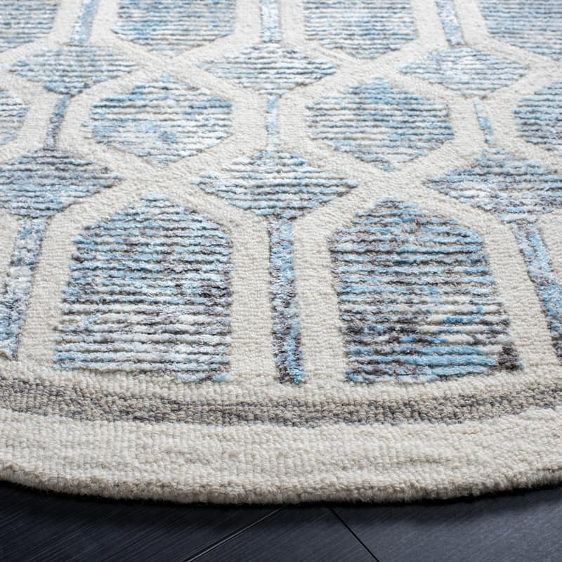 SAFAVIEH, Handmade Artistry Poulia Geometric Wool Rug
