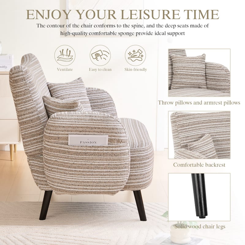 Modern style two seater sofa with ultra comfortable armrests