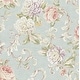 preview thumbnail 2 of 8, Seabrook Designs Kaydence Floral Scroll Unpasted Wallpaper 20.5 in. W x 33 ft. L - Metallic Blue Smoke & Lavender