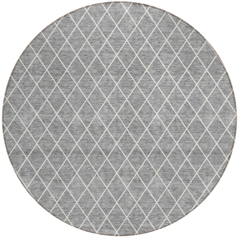 HomeRoots Geometric Transitional Rectangle Outdoor Rug