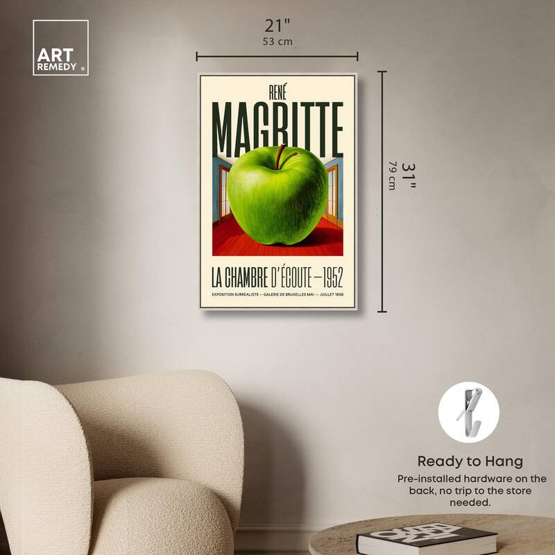 Magritte's Apple Room Canvas by Art Remedy