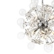 preview thumbnail 12 of 14, Art Deco Crystal Flower Glass Bubble Sunburst Chandelier 23.6in