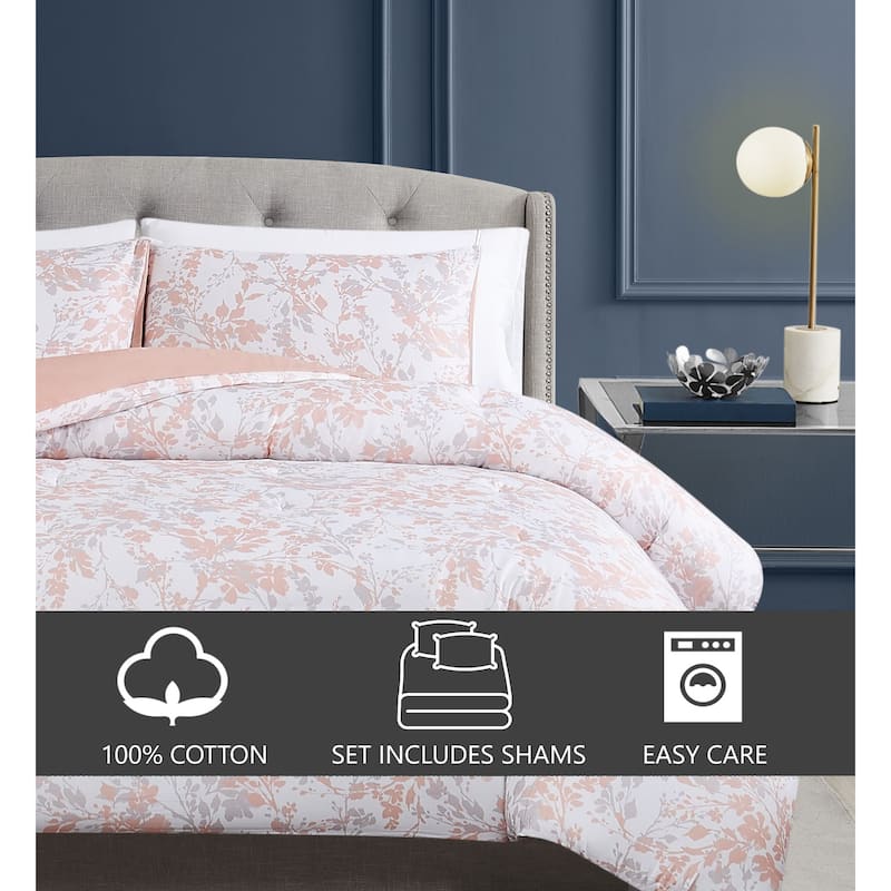 Vince Camuto Blossom Vines 3 Piece Comforter Set