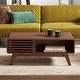 preview thumbnail 6 of 7, Mopio Ensley Mid-Century Modern Coffee Table with dual side storage, Centerpiece for your living room