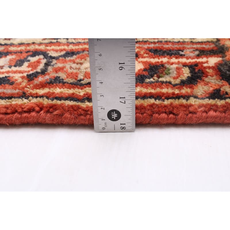 ECARPETGALLERY Hand-knotted Serapi Heritage Dark Copper Wool Rug - 2'5 x 19'10