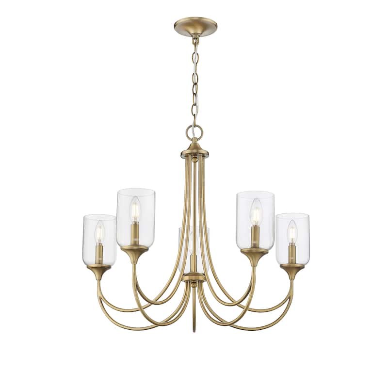 Waddingham Chandelier Ceiling Light - 27 - Vintage Brass
