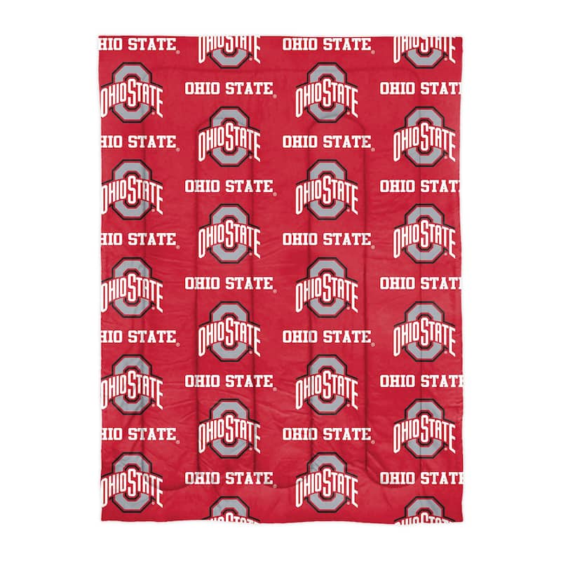 NCAA Ohio State University Buckeyes Full Bed In a Bag Set