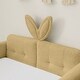 preview thumbnail 50 of 53, Twin Size Upholstered Platform Bed with Headboard,Montessori Bed Frame for Toddlers,Floor Bed