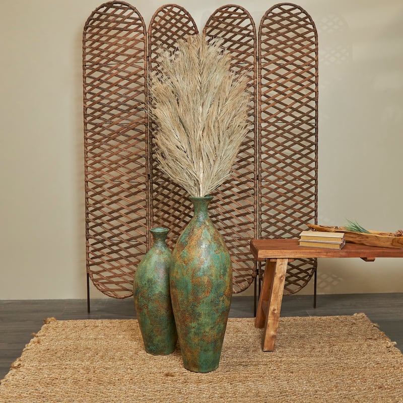 Brown Dried Plant Tall Palm Leaf Home Decor Natural Foliage - Brown