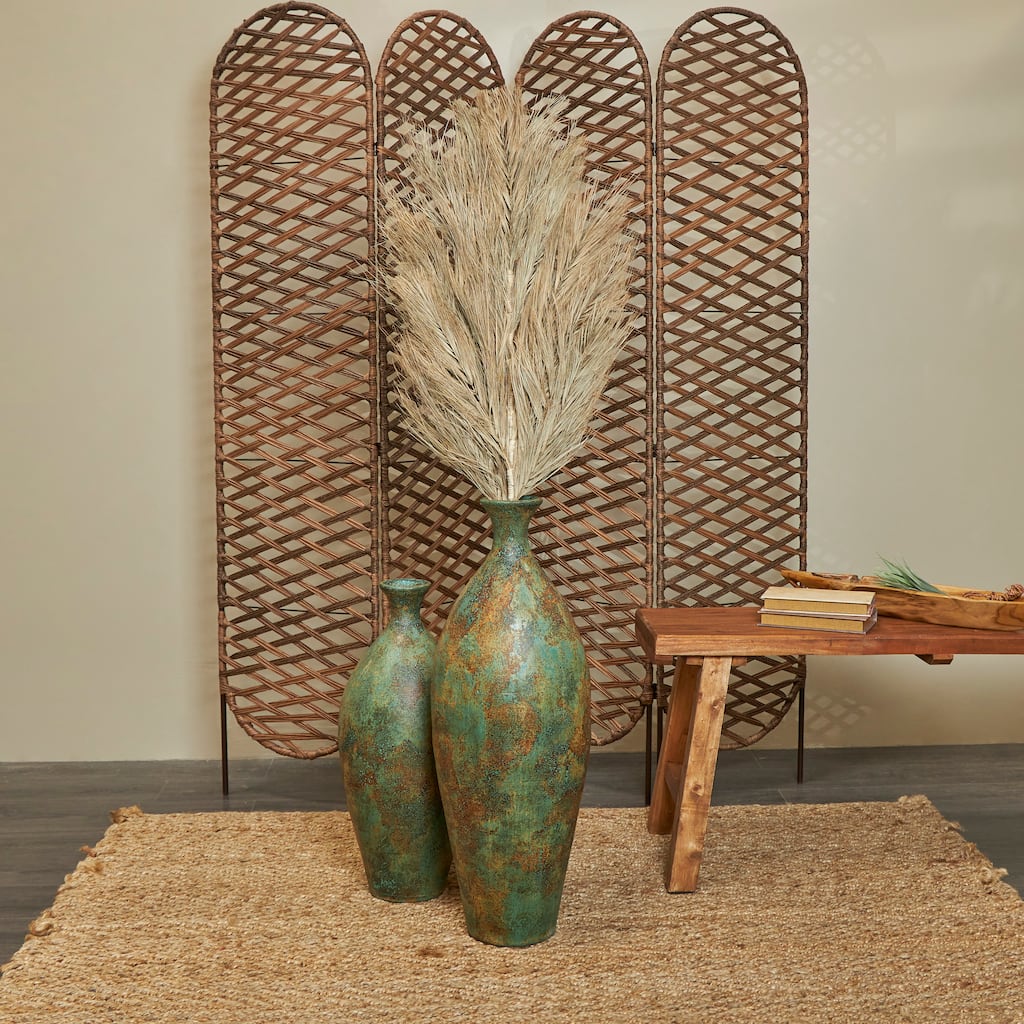Brown Dried Plant Tall Palm Leaf Home Decor Natural Foliage