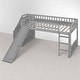 preview thumbnail 15 of 16, Twin Size Loft Bed with Slide, Staircase Storage Drawers, Convertible Ladder, and Guardrails, No Box Spring Needed