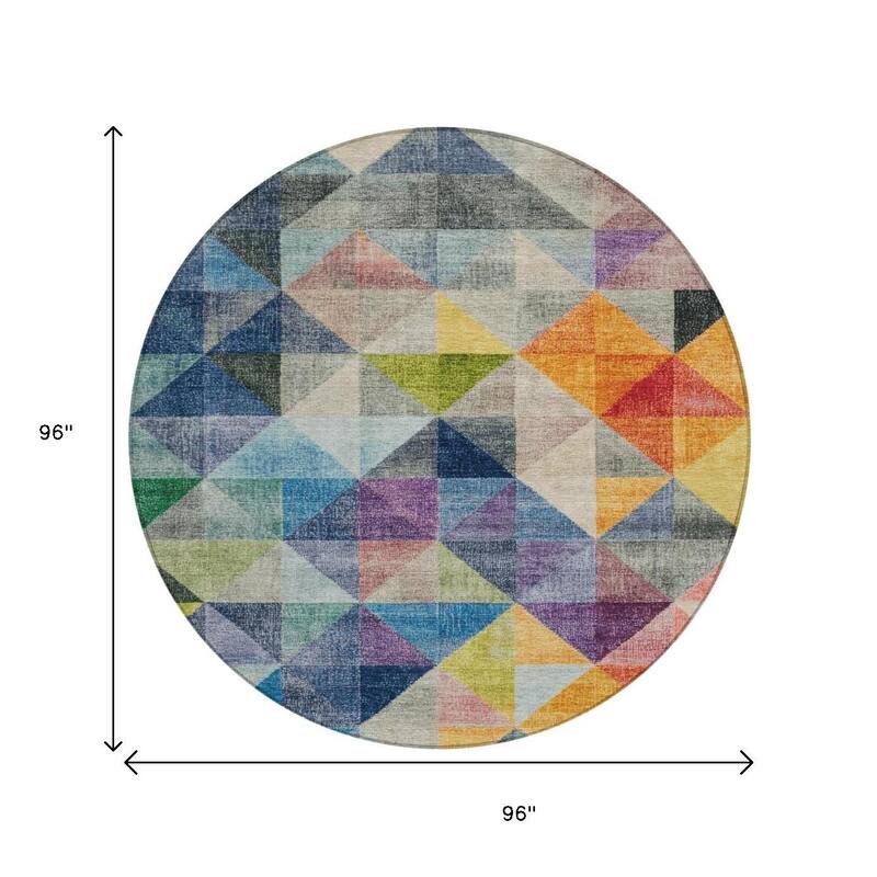 HomeRoots Geometric Transitional Rectangle Outdoor Rug
