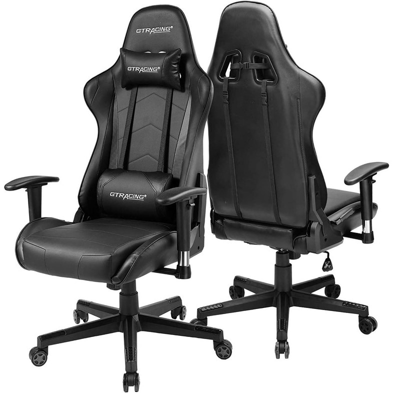 Lucklife Gaming Chair Racing Office Computer Ergonomic Video Game Chair  with Headrest and Lumbar Pillow Esports Chair - Bed Bath & Beyond - 36177024