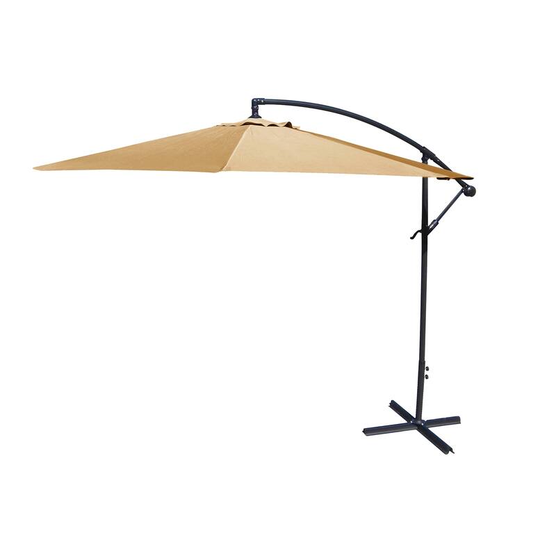 9.5' Octagon Offset Cantilever Patio Umbrella with Crank Opening
